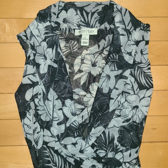 White House Black Market Nylon Mesh Wrap Tank Top - Picture 2 of 2